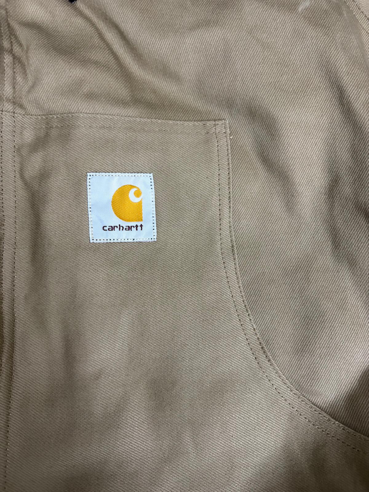 Carhartt Reworked light brown hooded jacket