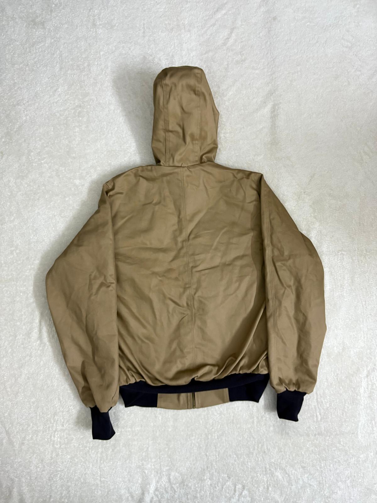 Carhartt Reworked light brown hooded jacket