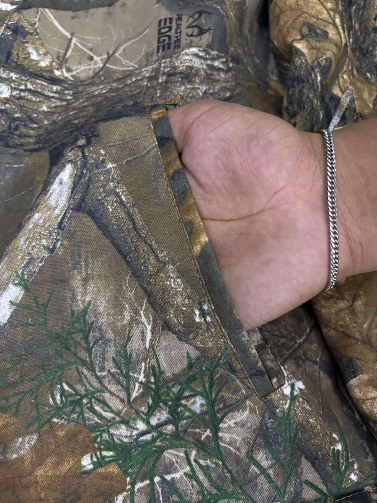 Carharrt Reworked Camo Coat Corduroy Collar