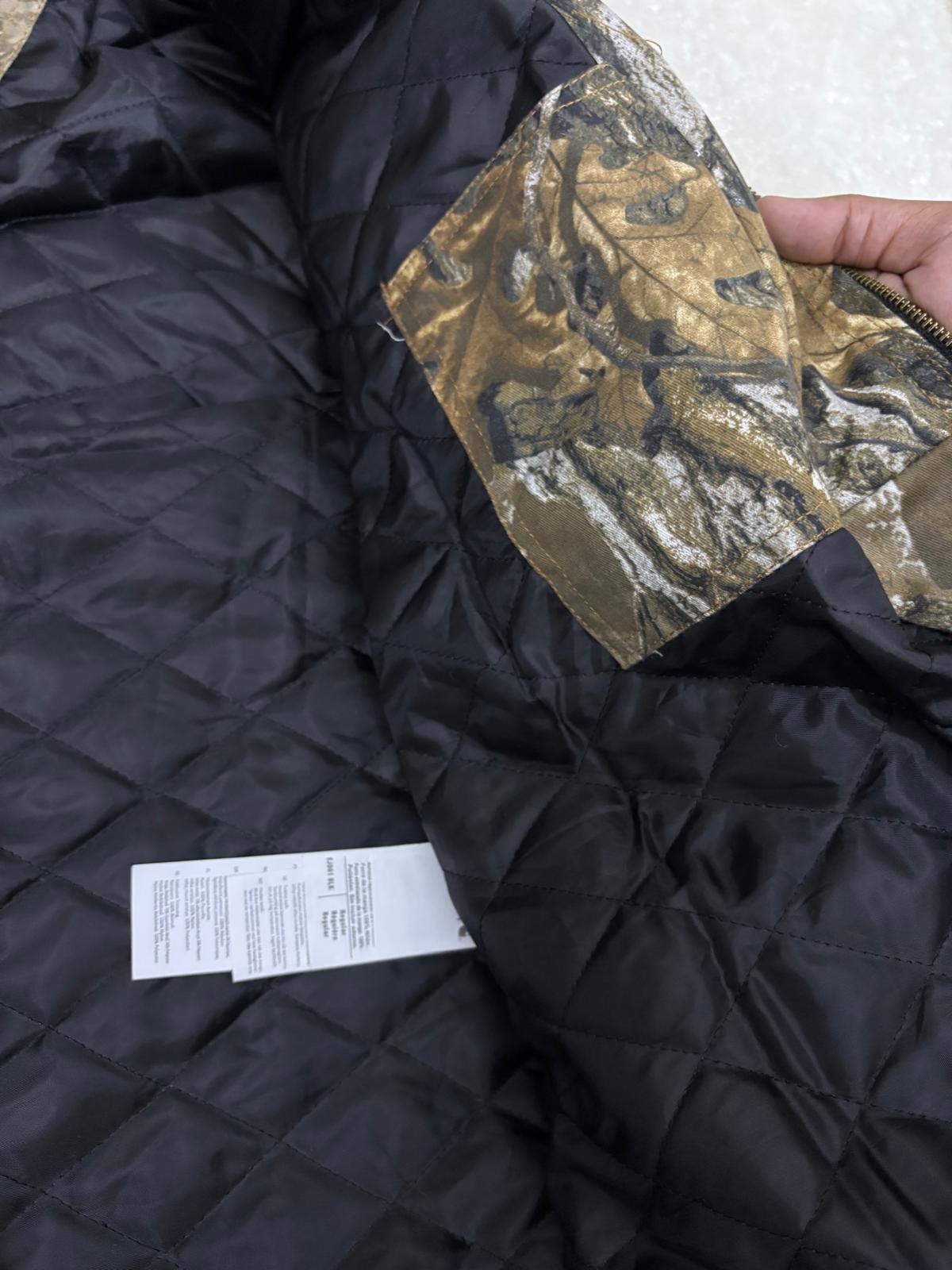 Carharrt Reworked Camo Coat Corduroy Collar