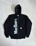 Carhartt x Marlborough Reworked Black Hooded Jacket