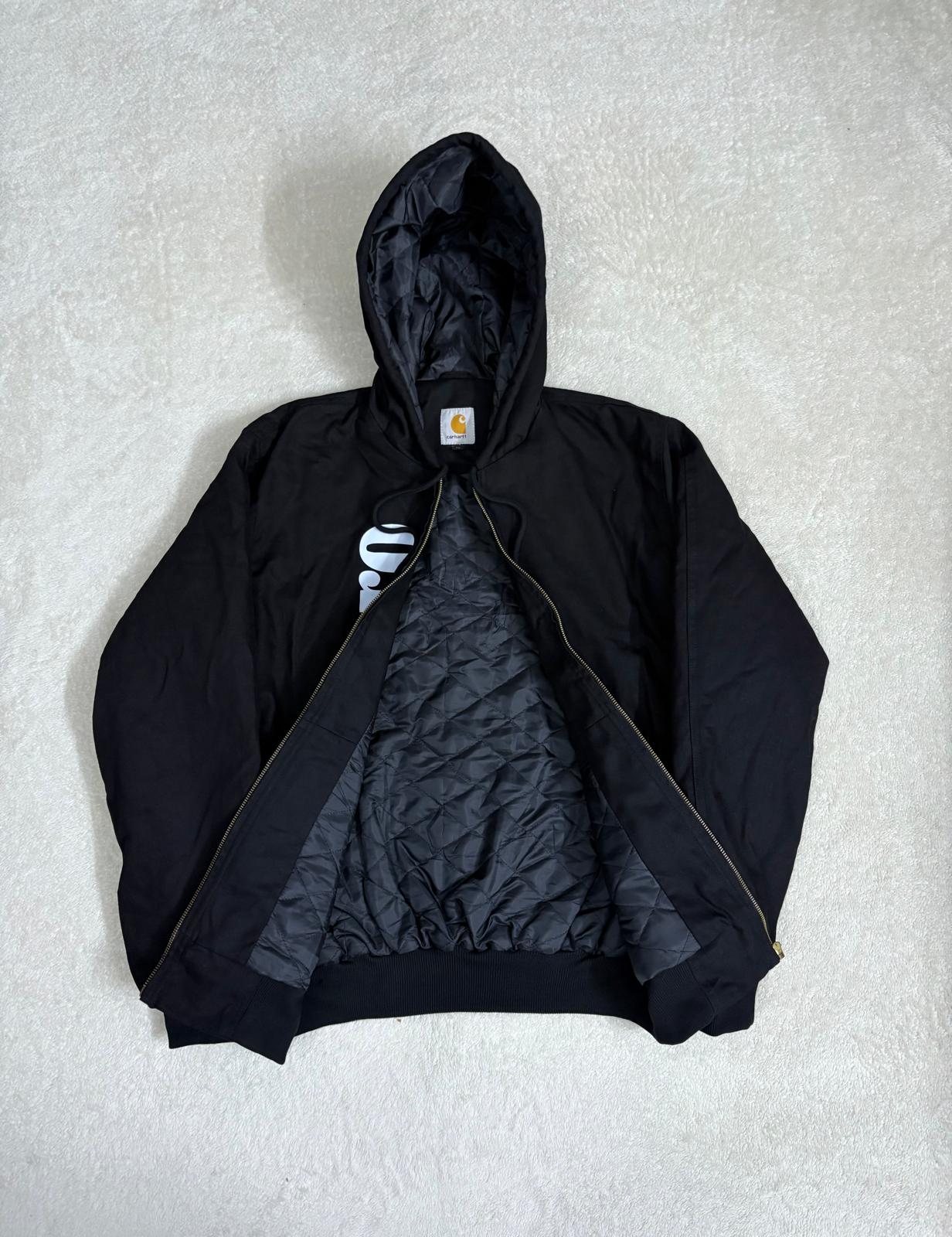 Carhartt x Marlborough Reworked Black Hooded Jacket