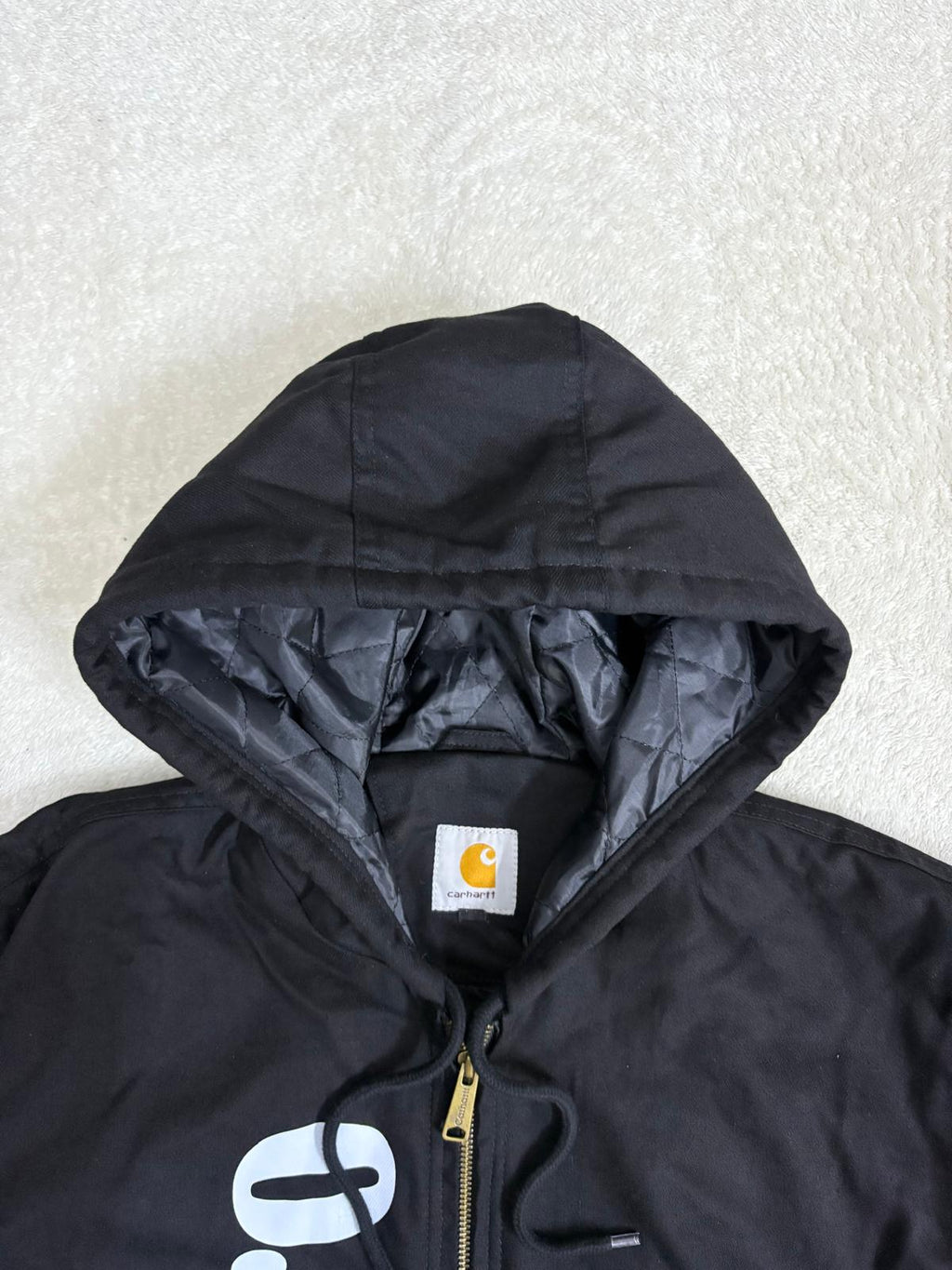 Carhartt x Marlborough Reworked Black Hooded Jacket