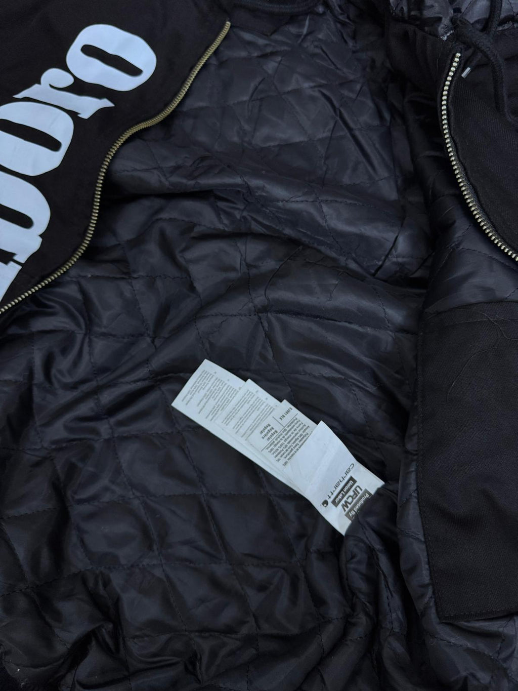 Carhartt x Marlborough Reworked Black Hooded Jacket
