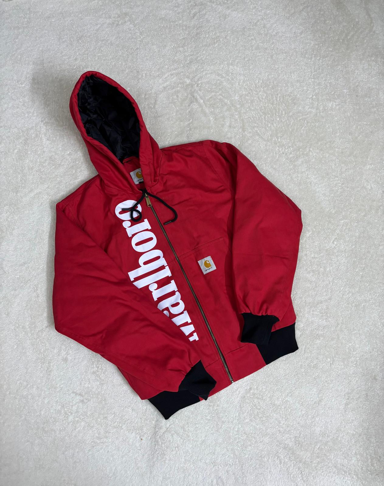 Carhartt x Marlborough Reworked Red Hooded Jacket