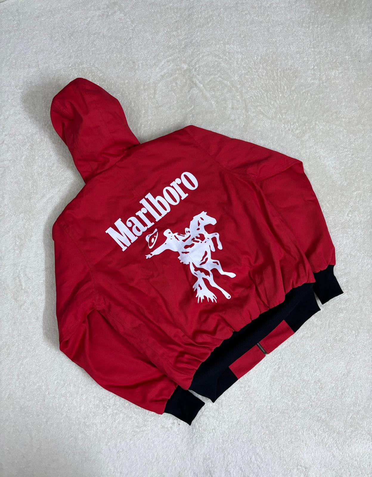 Carhartt x Marlborough Reworked Red Hooded Jacket