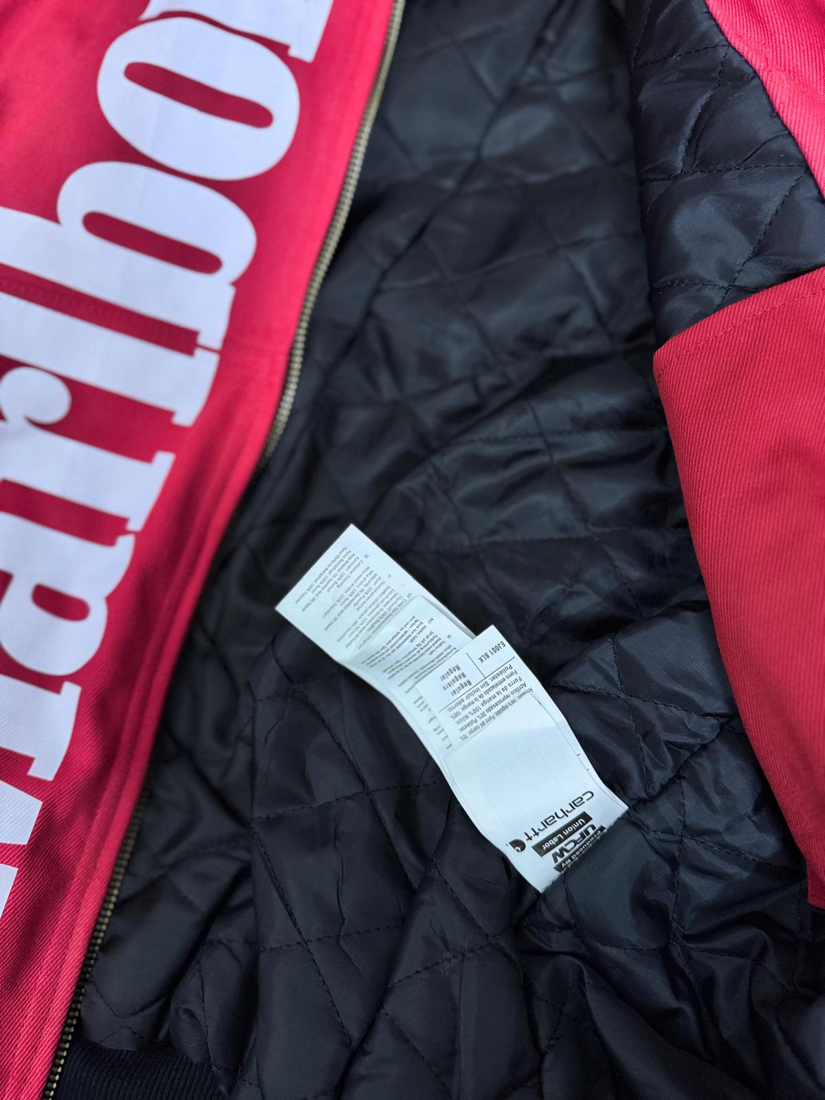 Carhartt x Marlborough Reworked Red Hooded Jacket